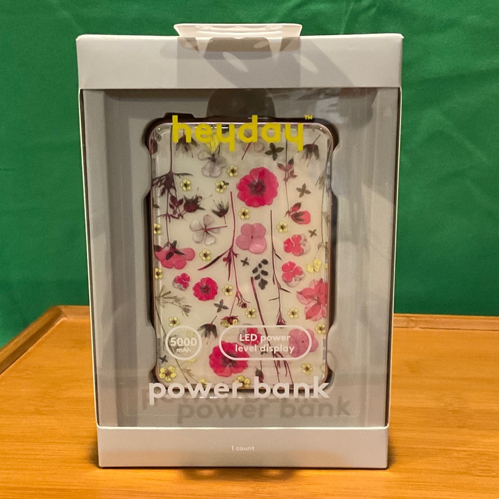 Heyday Floral Power Bank - 5000 mAh